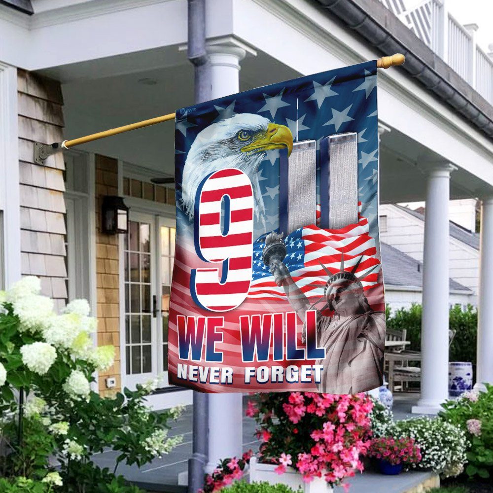 We Will Never Forget 9 11 Flagwix™ Eagle American U.S. Flag TRN1163F