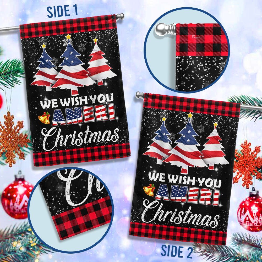 We Wish You Ameri Christmas Flag BNN591F