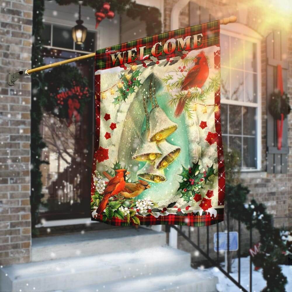 Welcome Christmas Flag