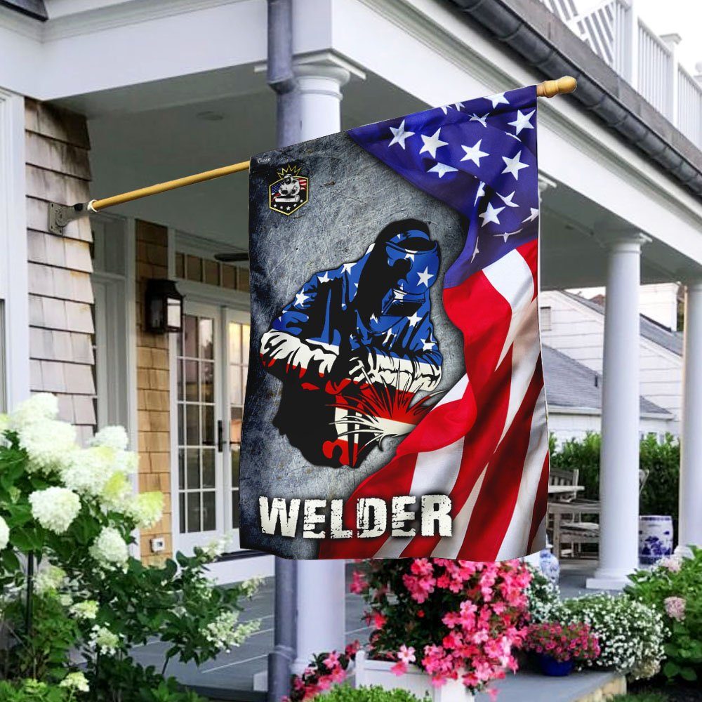 Welder American Flag