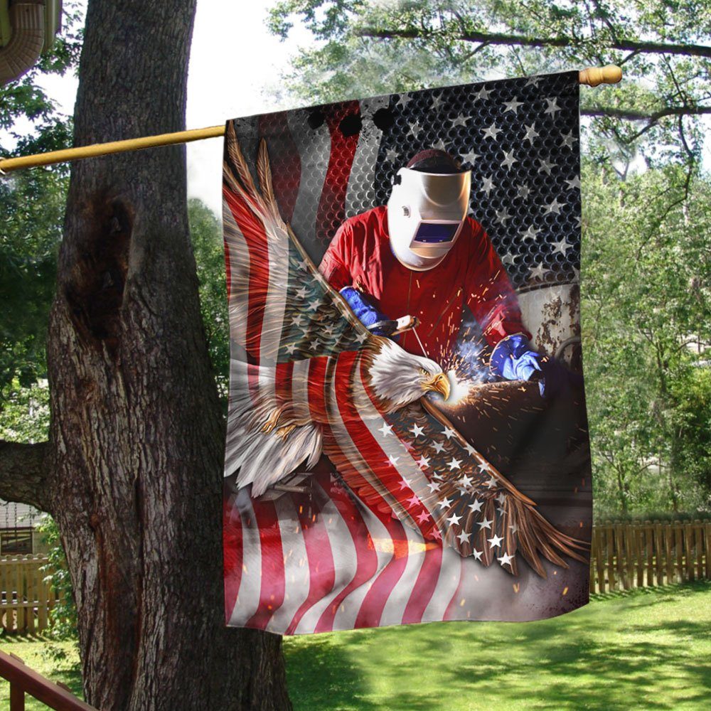 Welder Eagle US Flag LHA2019F