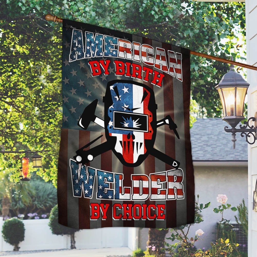 Welder Flag American By Birth Welder By Choice THH3284F