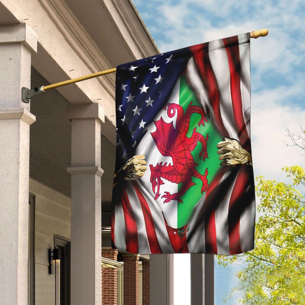 Welsh American Flag