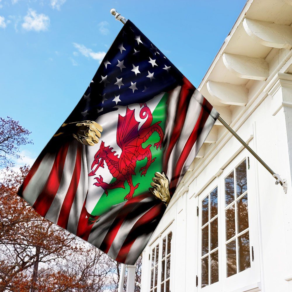 Welsh American Flag