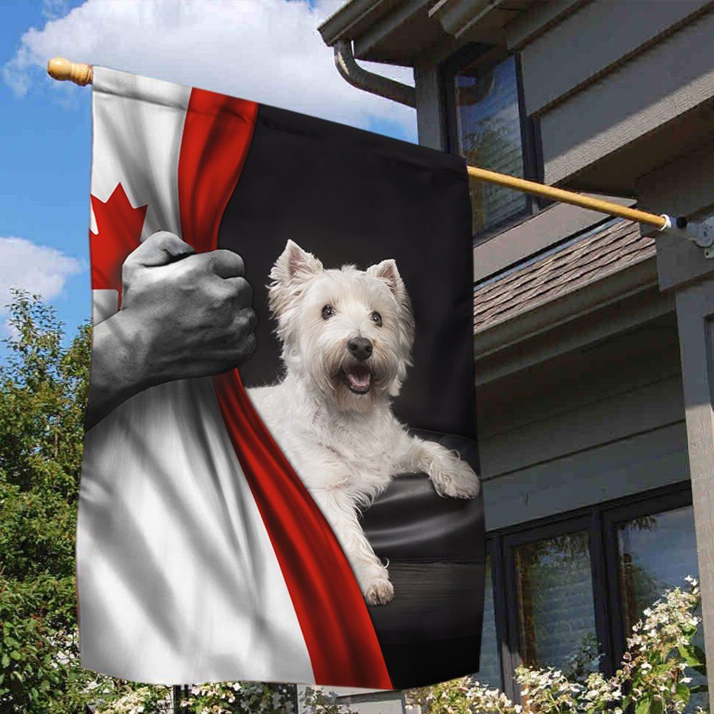 West Highland White Terrier Canadian Flag TRL1294F