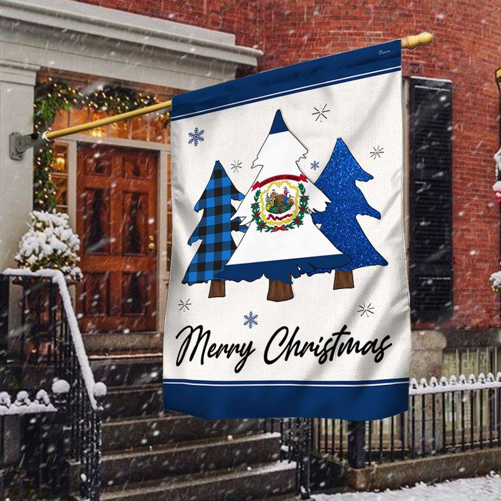 West Virginia Christmas Flag Home Sweet Home TQN730Fv2