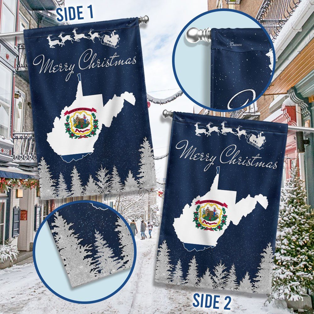 West Virginia Christmas Flag TQN726F