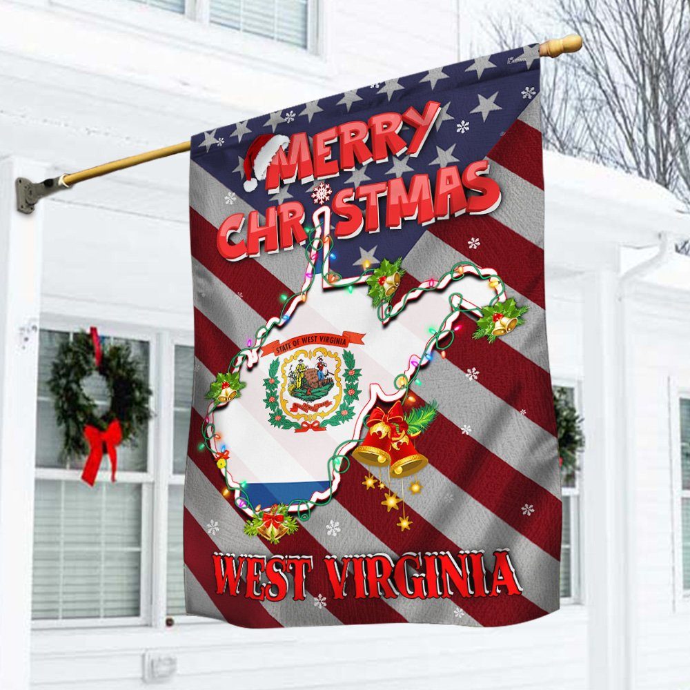 West Virginia Flag Merry Christmas MLH2008F