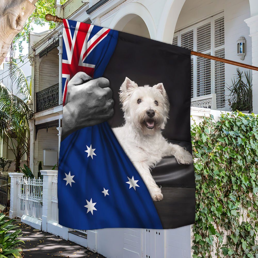 Westie Flag West Highland White Terrier Australian Flag TRL1663Fv1