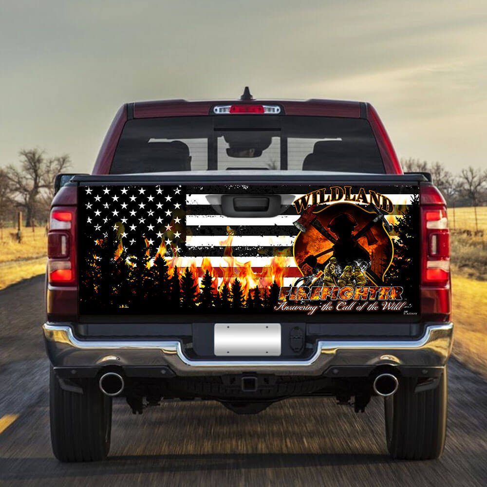 Wildland Firefighter Truck Tailgate Decal Sticker Wrap