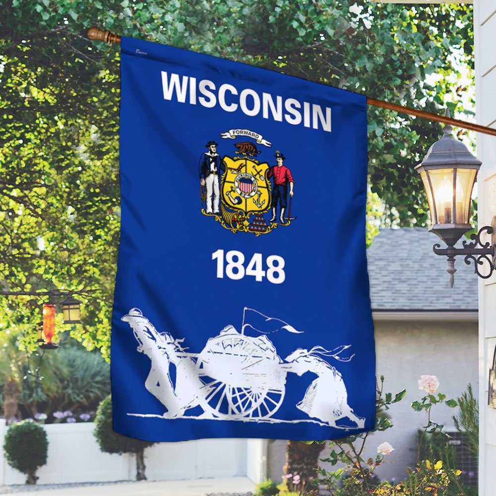 Wisconsin Flag Pioneer Family of Wisconsin BNN54F