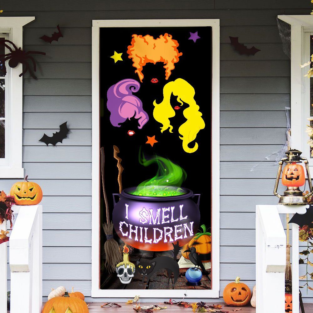 Witches l Smell Children Halloween Door Cover MLN551D