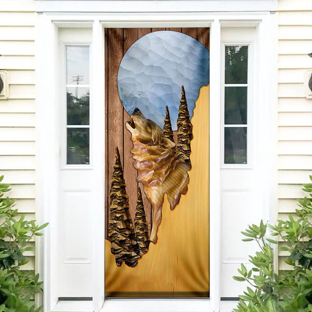 Wolf Door Cover Miss Forest NTT107D