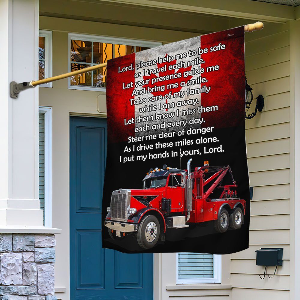 Wrecker Flag Driver Prayer Canadian Flag TRL1884F