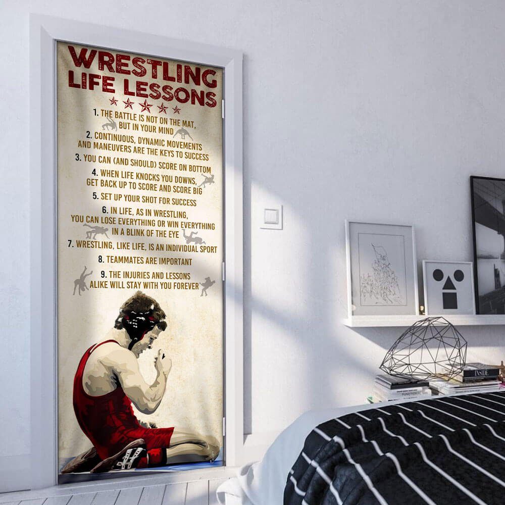 Wrestling Life Lessons Door Cover