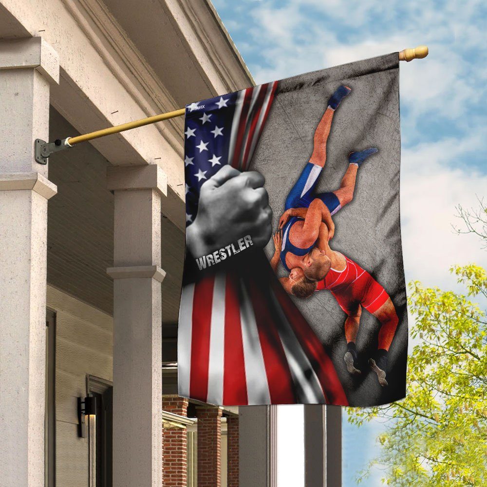 Wrestling Wrestle Wrestler Flag