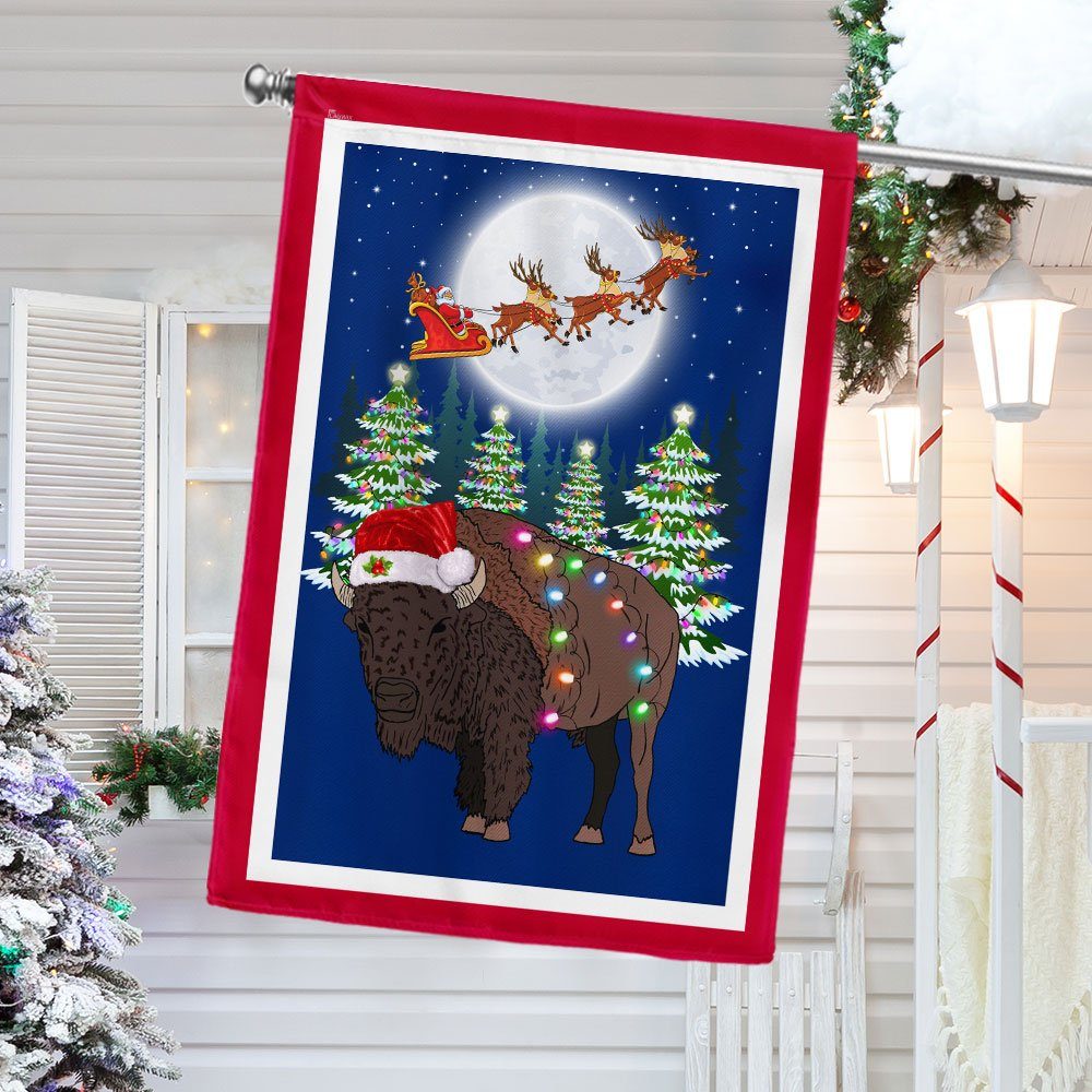 Wyoming Christmas Flag Holly Night LNT776F