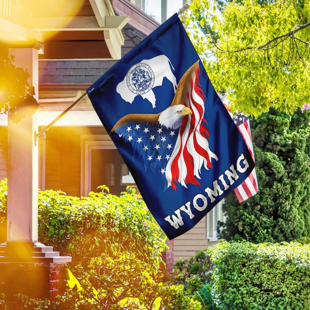 Wyoming Eagle Flag