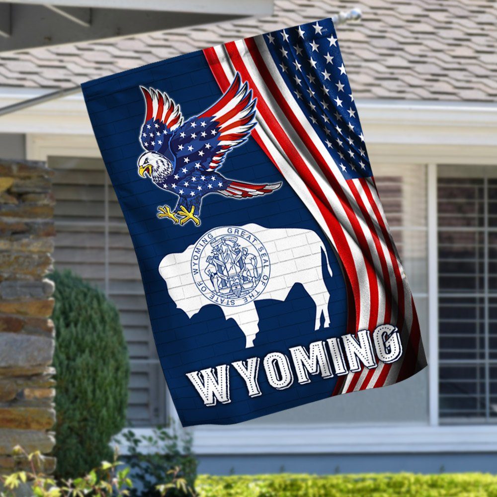 Wyoming State Eagle Flag MLH2089F