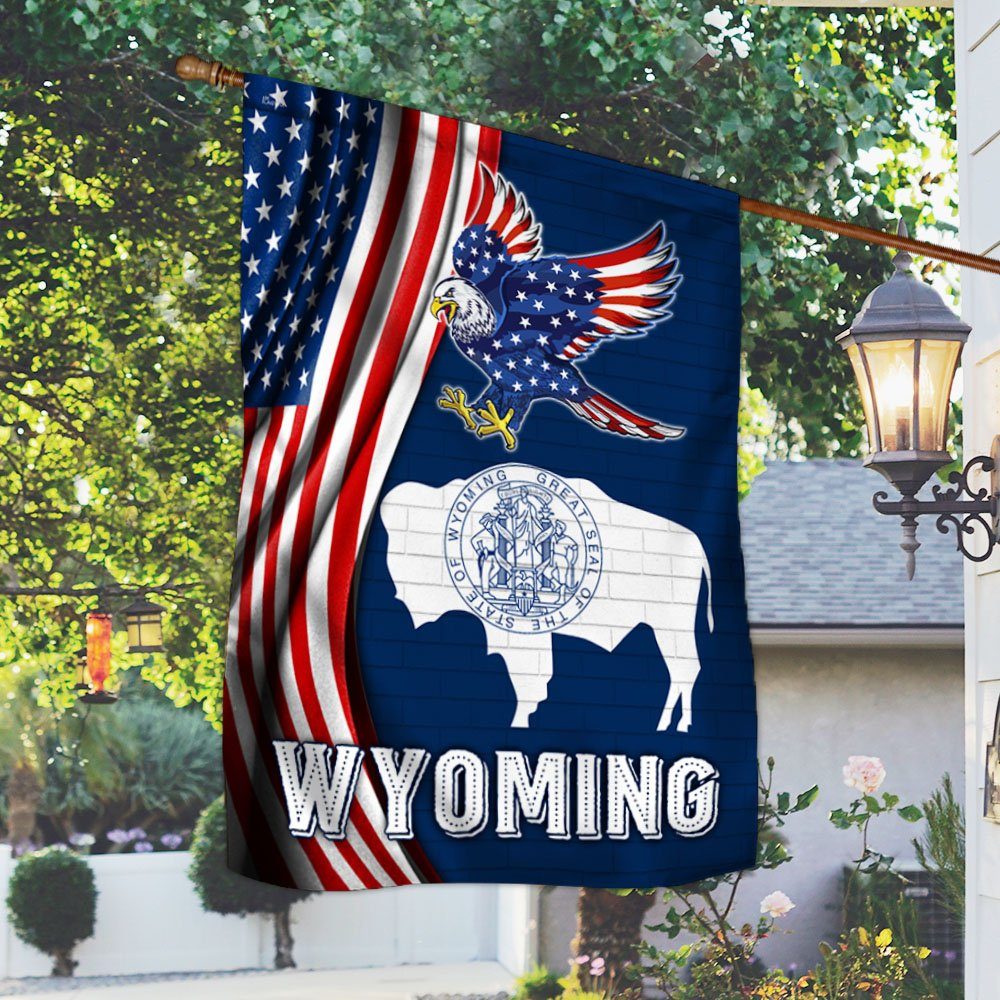 Wyoming State Eagle Flag MLH2089F