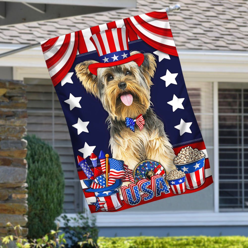 Yorkshire Terrier 4th Of July Flag Yolo LNT108F