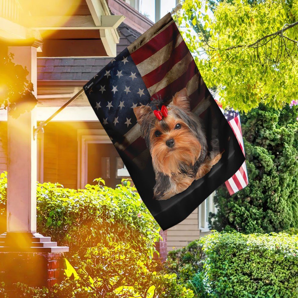 Yorkshire Terrier American Flag