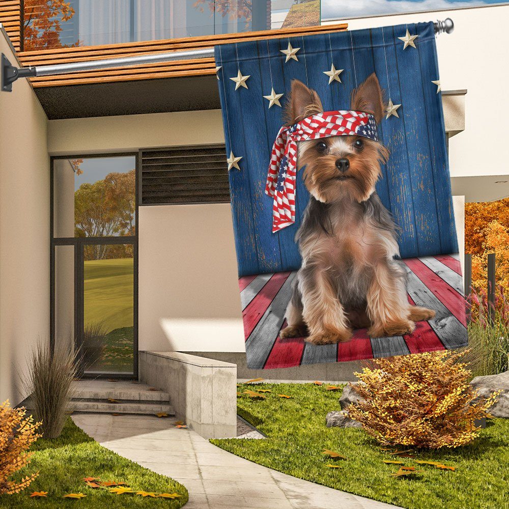 Yorkshire Terrier Dog Patriot Flag MLN1467F