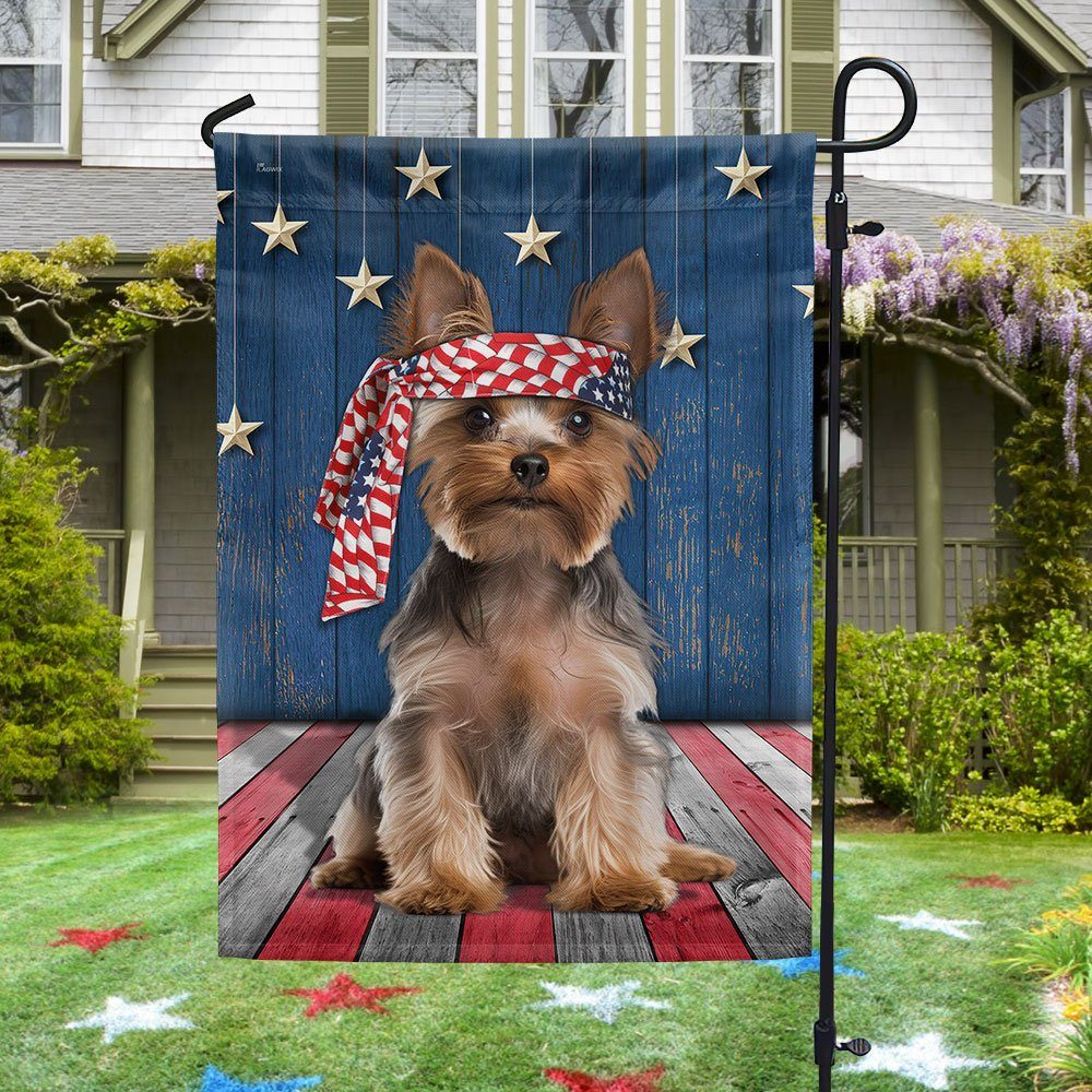 Yorkshire Terrier Dog Patriot Flag MLN1467F