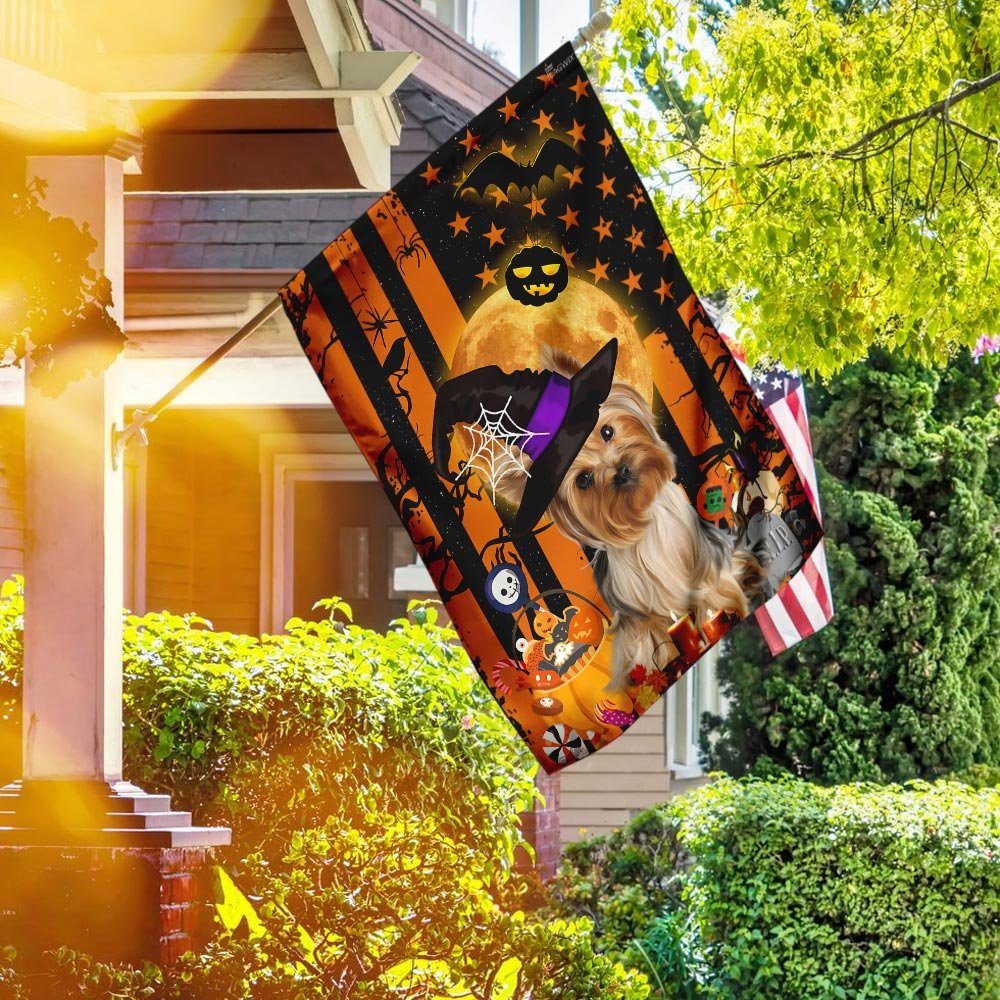 Yorkshire Terrier Halloween Flag