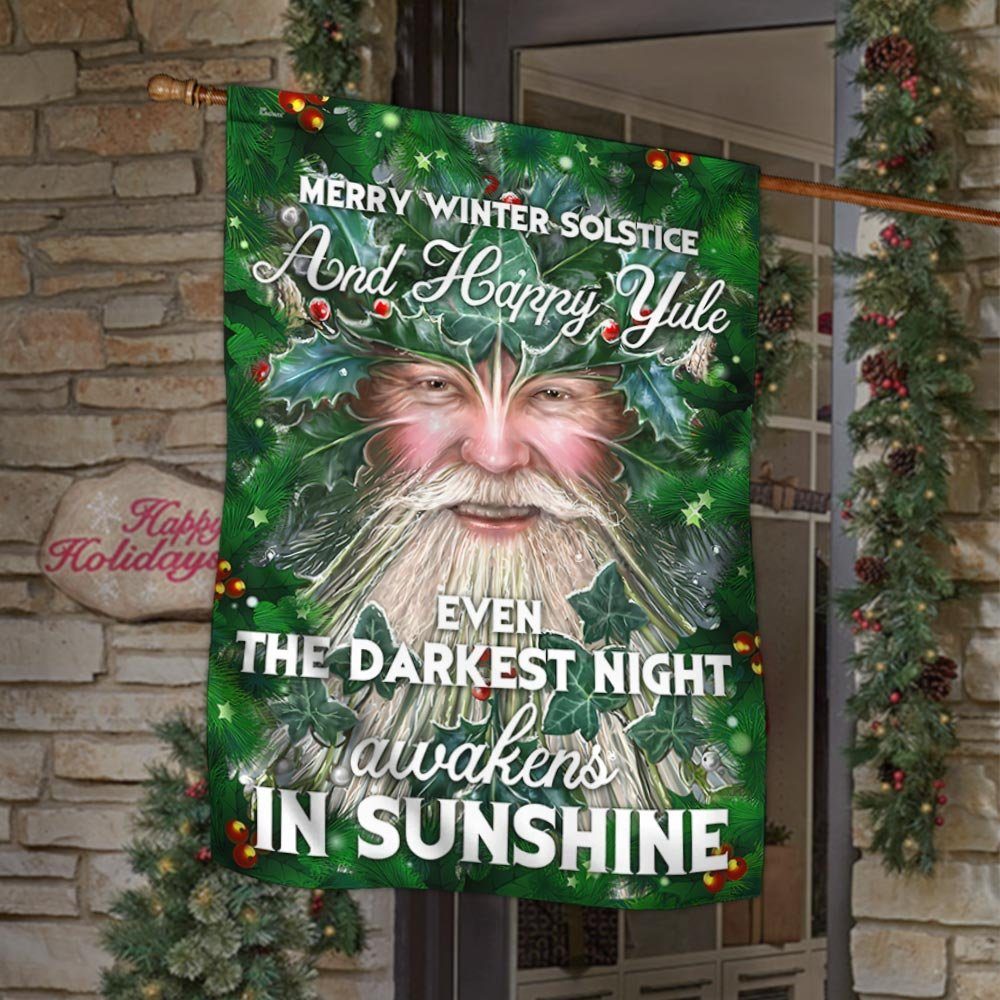 Yule Blessings Flag Merry Winter Solstice And Happy Yule DBD3093F