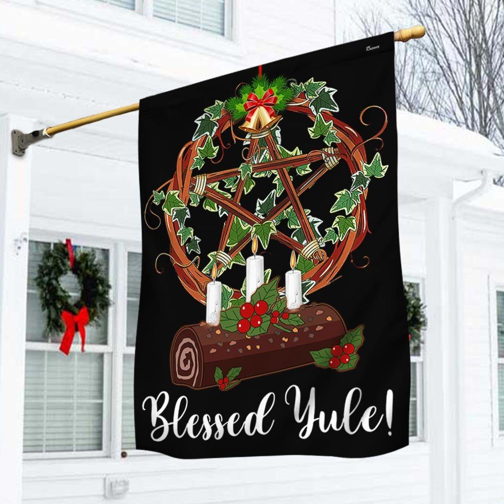 Yule Flag Wishing You A Blessed Yule DBD3094F