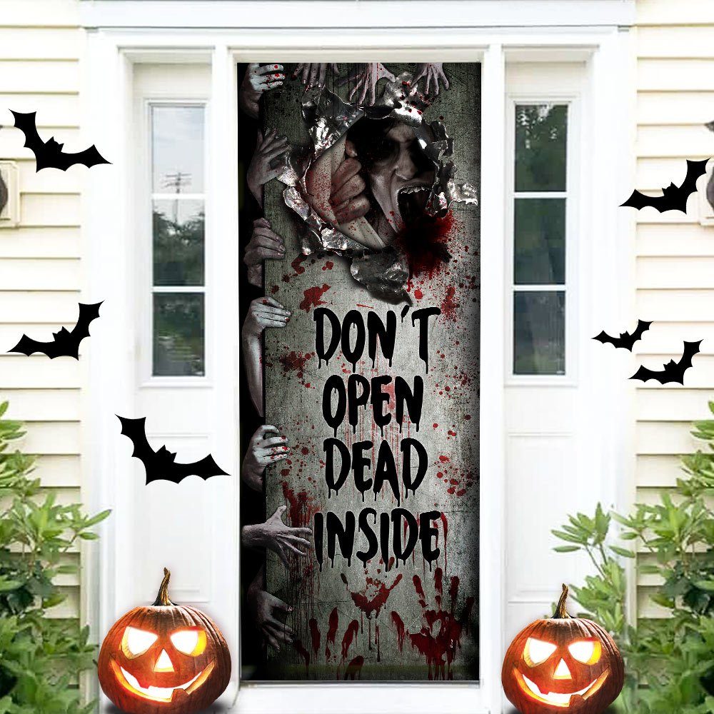 Zombie Door Cover Halloween Door Decor QNN01D