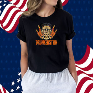 Halloween Frankenstein Monster Drunkenstein Drinking 2023 Shirt