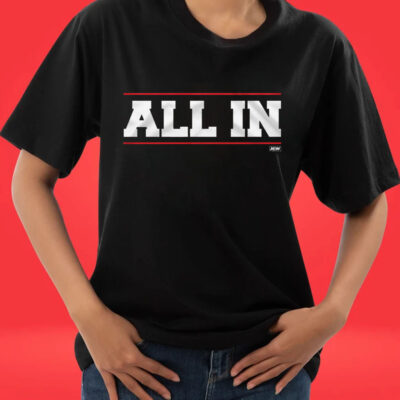 Aew All In Logo Tee Shirt