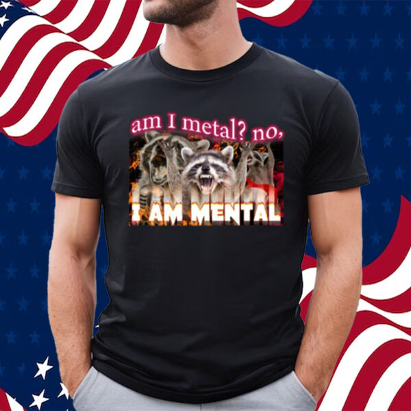 Am I Metal No I'm Mental Meme T-Shirt