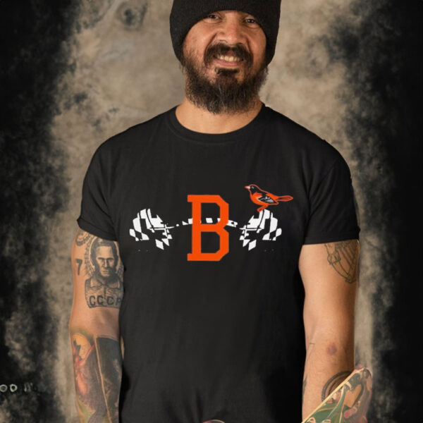 Baltimore Orioles lifting the barbell shirt