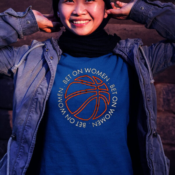 Bet On Women Circle Basketball Tee Shirt