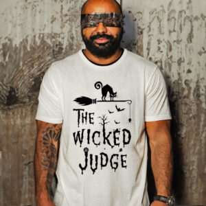 Cat Halloween Theme The Wicked Judge Shirt