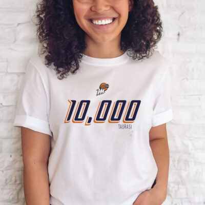 DIANA TAURASI PHOENIX MERCURY STADIUM 10,000 CAREER POINTS SIGNATURE T-SHIRT