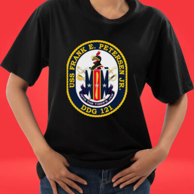 Ddg 121 Uss Frank E Peterson Jr Crest Tee shirt