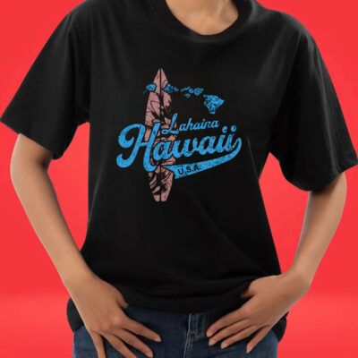 Hawaii Lahaina Maui Hawaiian Surfing Vintage Tee shirt