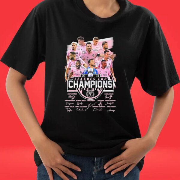 Inter Miami CF Team 2023 Leagues Cup Champions Shirt