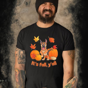 Its fall y’all German Shepherd Halloween shirt