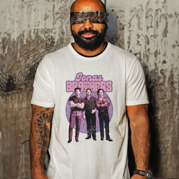 Jonas brothers purple retro T-shirt