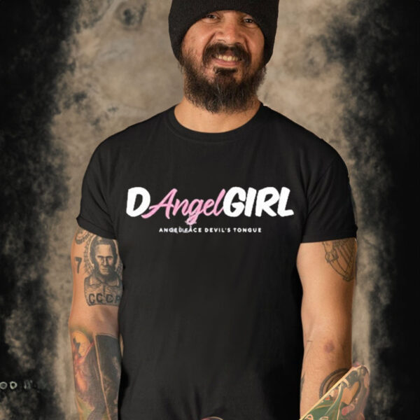 Katharina boger d angel girl angel face devil’s tongue T-shirt