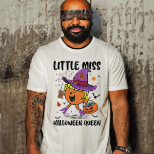 Little miss Halloween queen pumpkin shirt