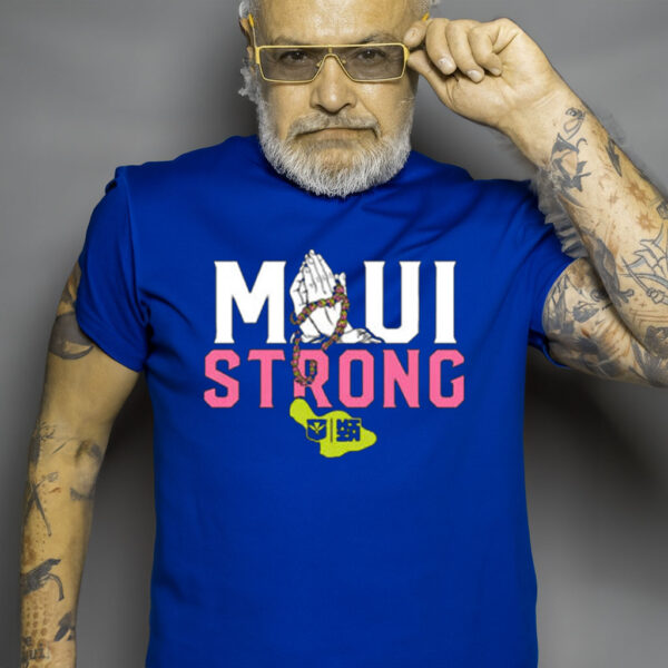 Maui Strong Pray For Maui Map 2023 T-Shirt