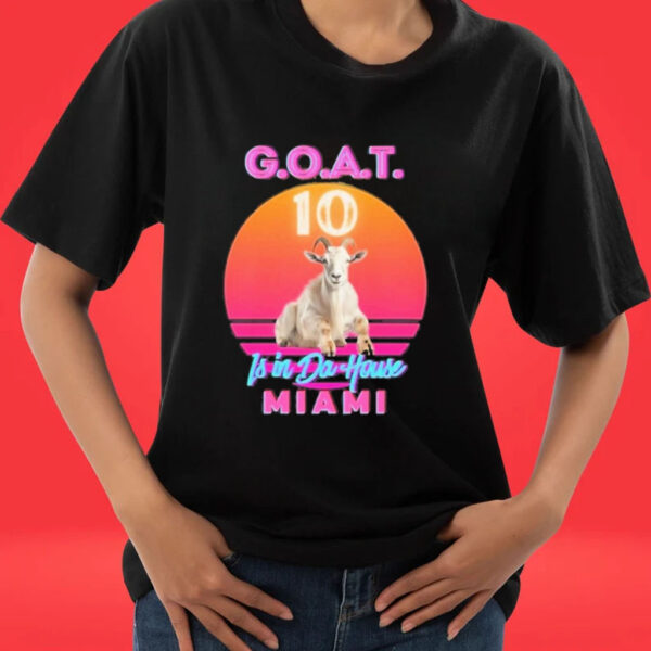 Messi G.O.A.T. Inter Miami Tee Shirt