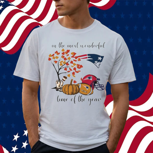 NEW ENGLAND PATRIOTS IN THE MOST WONDERFUL TIME OF THE YEAR 2023 T-SHIRT