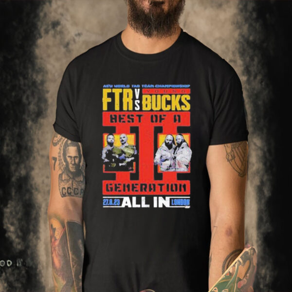 Official All in 2023 matchup ftr vs. young bucks T-shirt